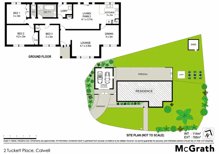 Floorplan of Homely house listing, 2 Tuckett Place, Calwell ACT 2905
