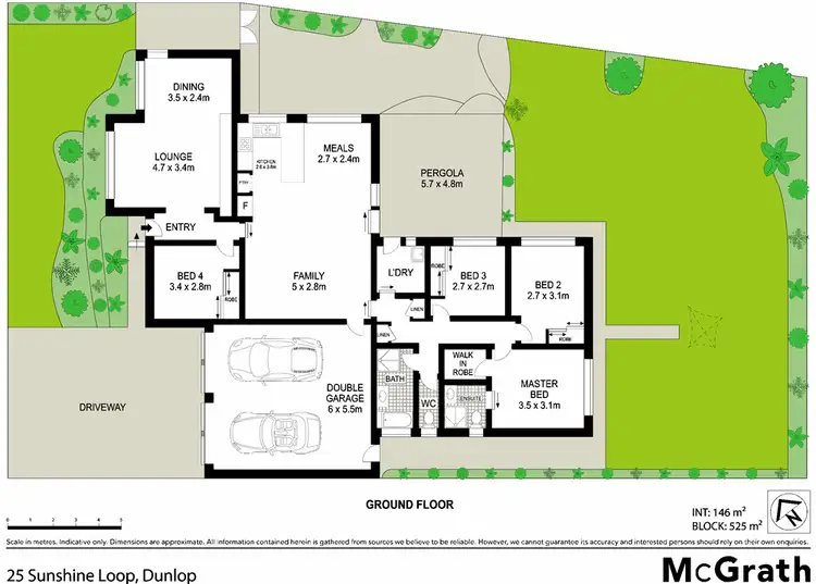 Floorplan of Homely house listing, 25 Sunshine Loop, Dunlop ACT 2615