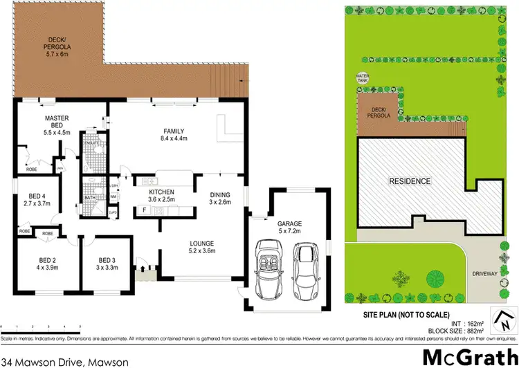 Floorplan of Homely house listing, 34 Mawson Drive, Mawson ACT 2607