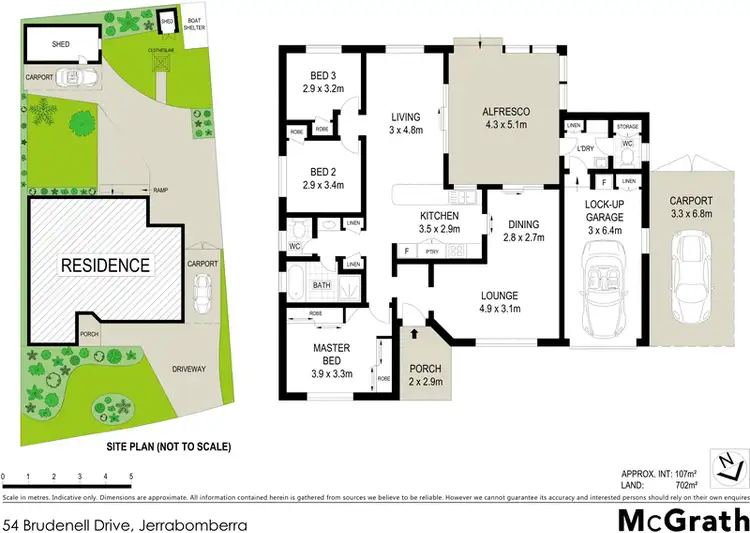 Floorplan of Homely house listing, 54 Brudenell Drive, Jerrabomberra NSW 2619