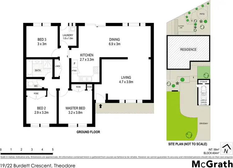 Floorplan of Homely townhouse listing, 19/22 Burdett Crescent, Theodore ACT 2905