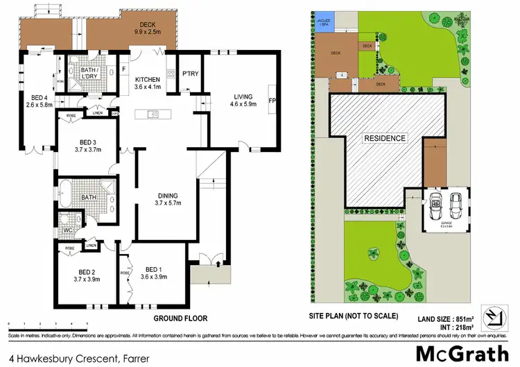 Floorplan of Homely house listing, 4 Hawkesbury Crescent, Farrer ACT 2607