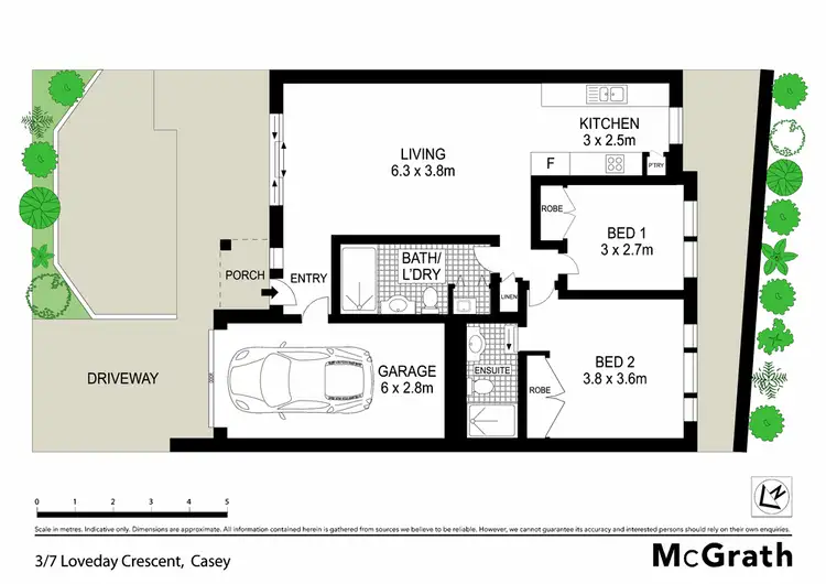 Floorplan of Homely townhouse listing, 3/7 Loveday Crescent, Casey ACT 2913