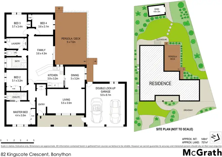 Floorplan of Homely house listing, 82 Kingscote Crescent, Bonython ACT 2905
