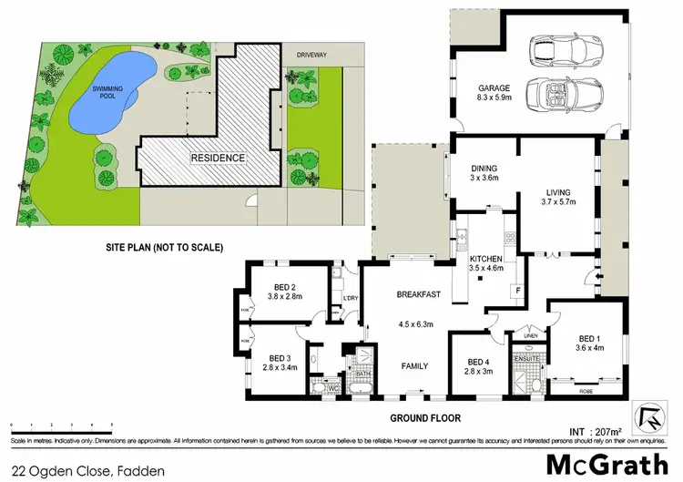 Floorplan of Homely house listing, 22 Ogden Close, Fadden ACT 2904
