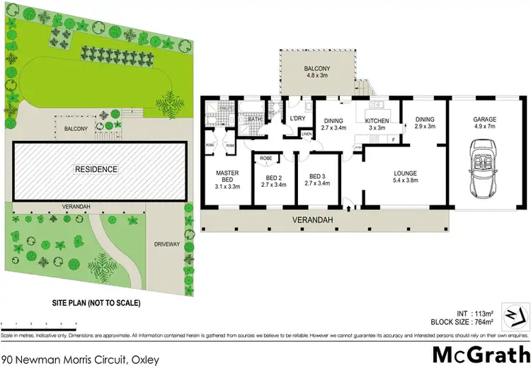 Floorplan of Homely house listing, 90 Newman Morris Circuit, Oxley ACT 2903