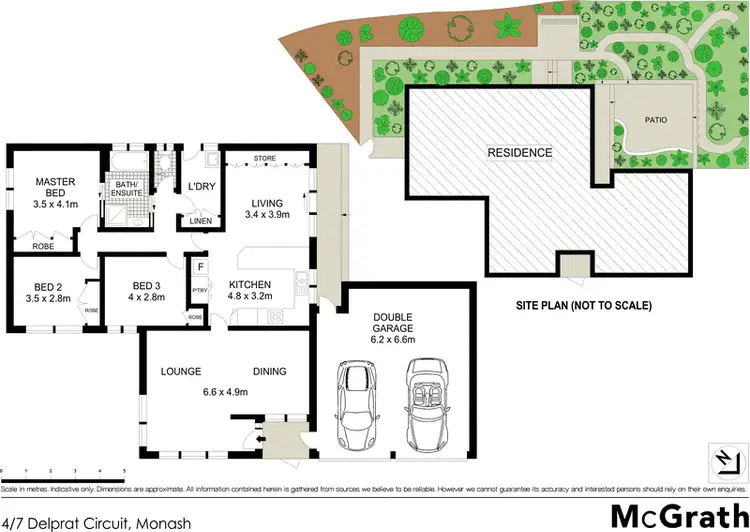 Floorplan of Homely townhouse listing, 4/7 Delprat Circuit, Monash ACT 2904
