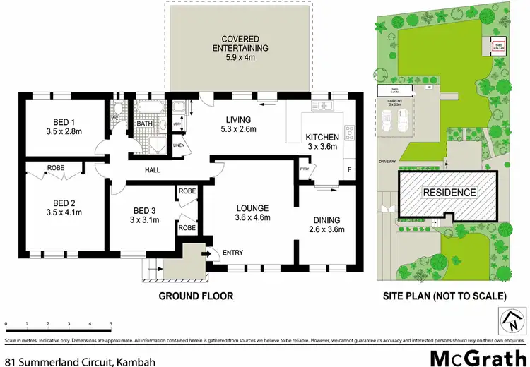 Floorplan of Homely house listing, 81 Summerland Circuit, Kambah ACT 2902