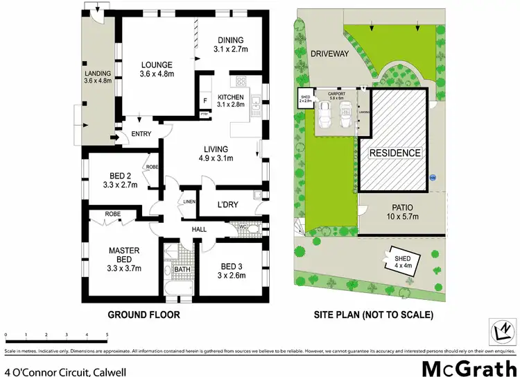 Floorplan of Homely house listing, 4 O'Connor Circuit, Calwell ACT 2905