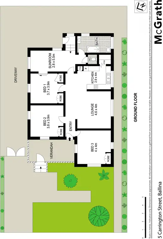Floorplan of Homely house listing, 5 Carrington Street, Ballina NSW 2478