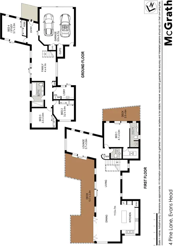 Floorplan of Homely house listing, 4 Pine Lane, Evans Head NSW 2473