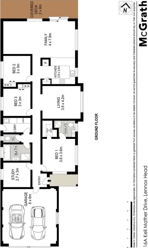Floorplan of Homely villa listing, 16A Kell Mather Drive, Lennox Head NSW 2478