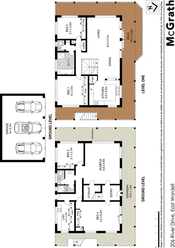 Floorplan of Homely rural property listing, 206 River Drive, East Wardell NSW 2477
