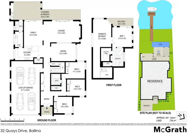Floorplan of Homely house listing, 32 Quays Drive, Ballina NSW 2478