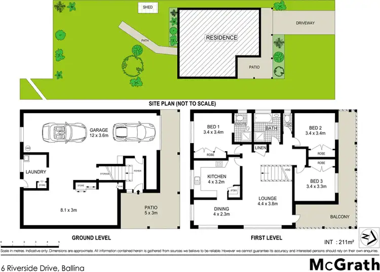 Floorplan of Homely house listing, 6 Riverside Drive, Ballina NSW 2478