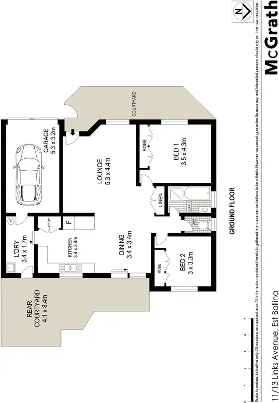 Floorplan of Homely villa listing, 11/13 Links Avenue, East Ballina NSW 2478