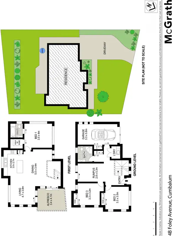 Floorplan of Homely townhouse listing, 4B Foley Avenue, Cumbalum NSW 2478