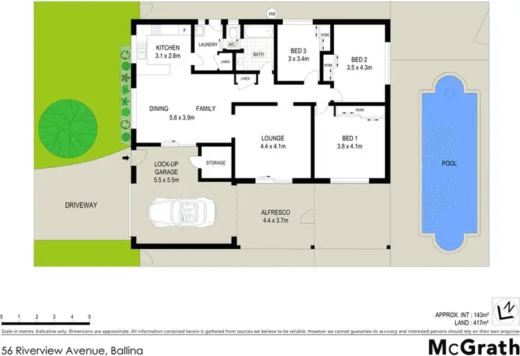 Floorplan of Homely house listing, 56 Riverview Avenue, Ballina NSW 2478
