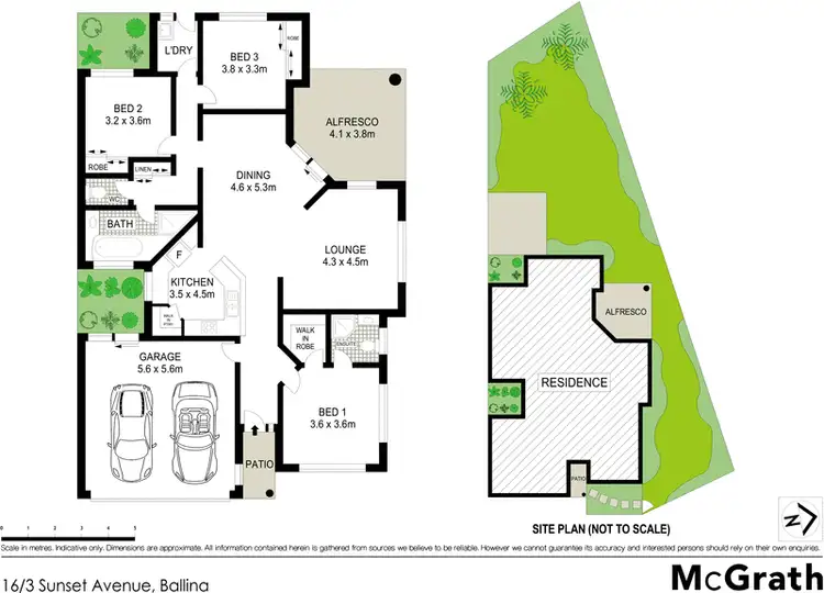 Floorplan of Homely villa listing, 16/3 Sunset Avenue, Ballina NSW 2478