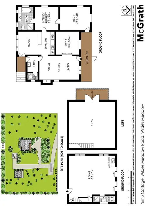 Floorplan of Homely rural property listing, LOT 1 'Emu Cottage' Wildes Meadow Road, Wildes Meadow NSW 2577