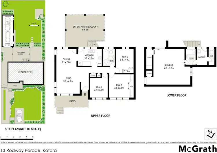 Floorplan of Homely house listing, 13 Rodway Parade, Kotara NSW 2289