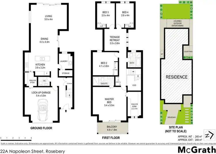 Floorplan of Homely house listing, 22A Napoleon Street, Rosebery NSW 2018
