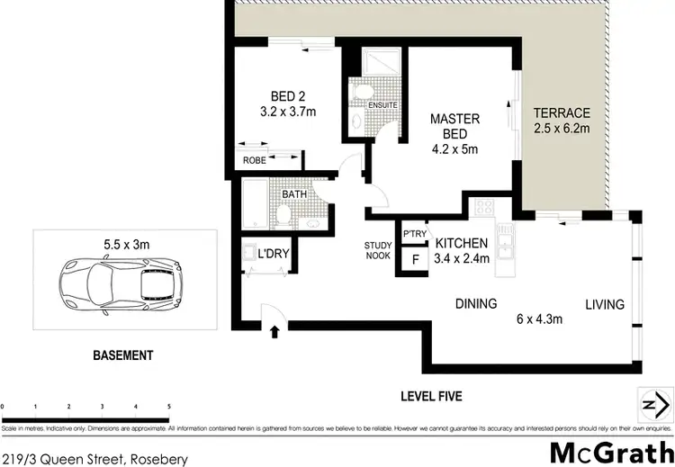 Floorplan of Homely apartment listing, 219/3 Queen Street, Rosebery NSW 2018