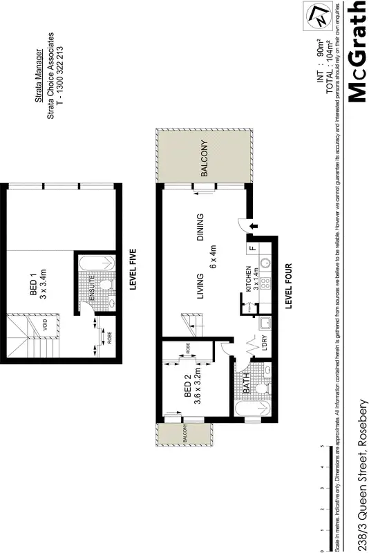 Floorplan of Homely apartment listing, 238/3 Queen Street, Rosebery NSW 2018