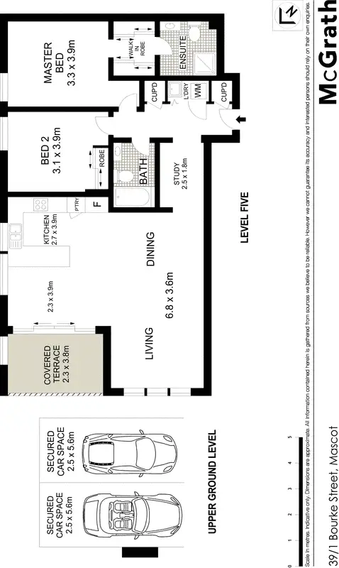 Floorplan of Homely apartment listing, 39/1 Bourke Street, Mascot NSW 2020