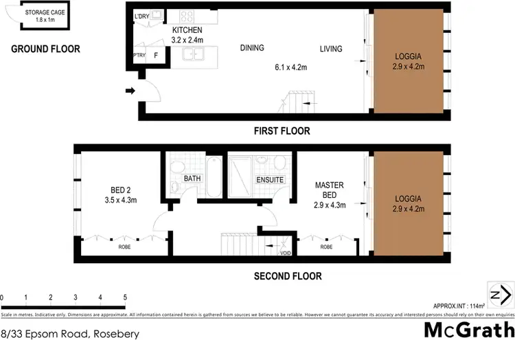 Floorplan of Homely apartment listing, 8/33 Epsom Road, Rosebery NSW 2018