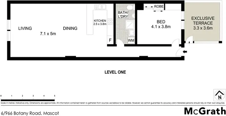 Floorplan of Homely apartment listing, 6/966 Botany Road, Mascot NSW 2020
