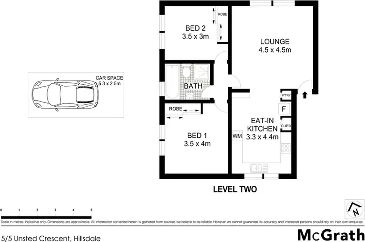 Floorplan of Homely apartment listing, 5/5 Unsted Crescent, Hillsdale NSW 2036