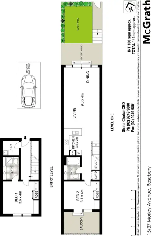 Floorplan of Homely apartment listing, 15/37 Morley Avenue, Rosebery NSW 2018