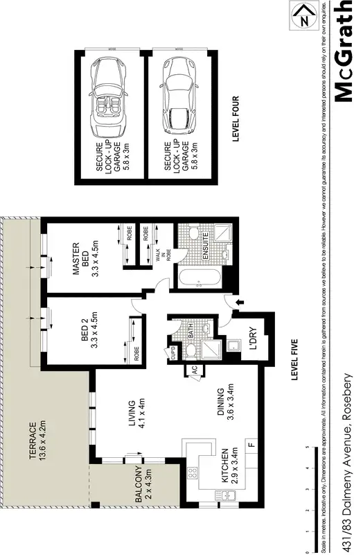 Floorplan of Homely apartment listing, 431/83 Dalmeny Avenue, Rosebery NSW 2018
