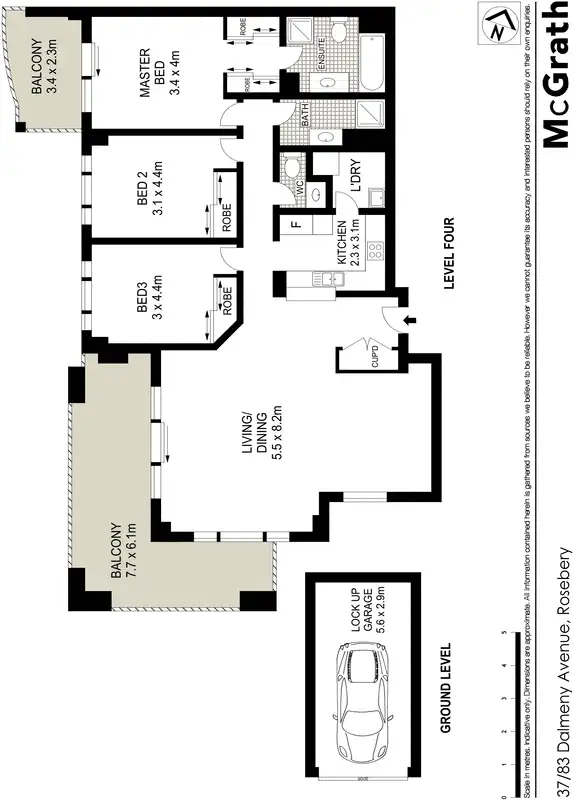 Floorplan of Homely apartment listing, 37/83 Dalmeny Avenue, Rosebery NSW 2018