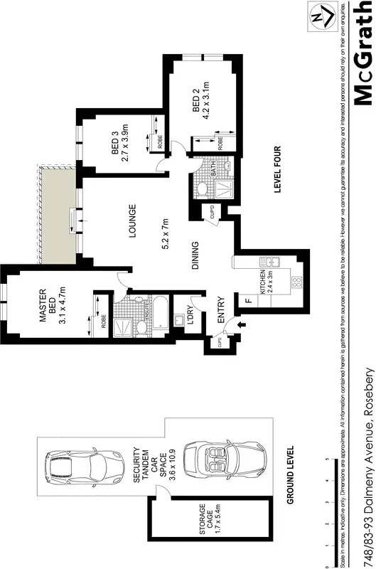 Floorplan of Homely apartment listing, 748/83 Dalmeny Avenue, Rosebery NSW 2018