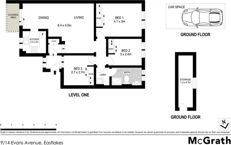 Floorplan of Homely apartment listing, 9/14 Evans Avenue, Eastlakes NSW 2018