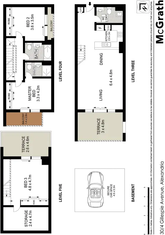 Floorplan of Homely apartment listing, 30/4 Gillespie Avenue, Alexandria NSW 2015