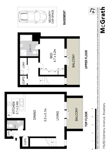 Floorplan of Homely apartment listing, 196/83 Dalmeny Avenue, Rosebery NSW 2018
