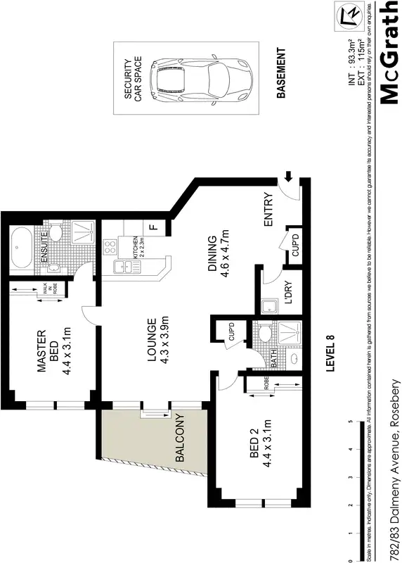 Floorplan of Homely apartment listing, 782/83 Dalmeny Avenue, Rosebery NSW 2018