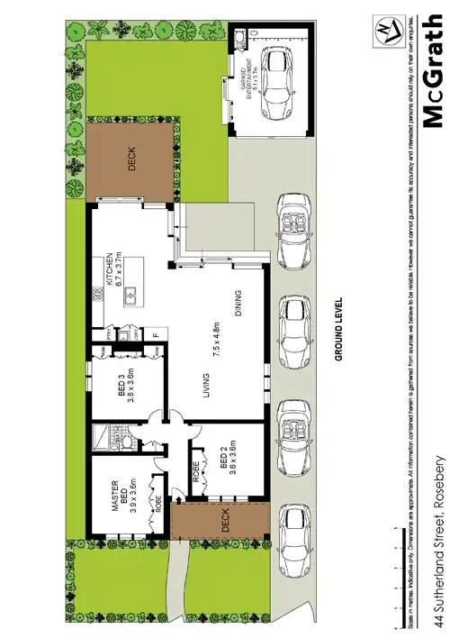 Floorplan of Homely house listing, 44 Sutherland Street, Rosebery NSW 2018