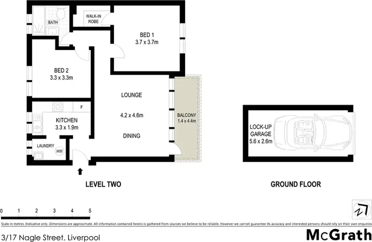 Floorplan of Homely apartment listing, 3/17 Nagle Street, Liverpool NSW 2170