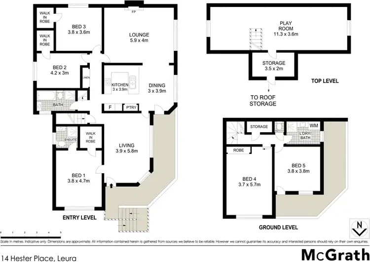 Floorplan of Homely house listing, 14 Hester Place, Leura NSW 2780