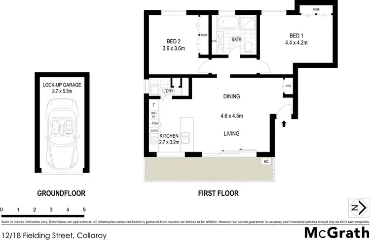 Floorplan of Homely apartment listing, 12/18 Fielding Street, Collaroy NSW 2097