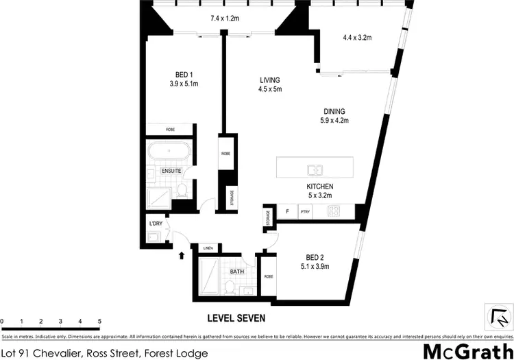 Floorplan of Homely apartment listing, Lot 91 Chevalier, Ross Street, Forest Lodge NSW 2037
