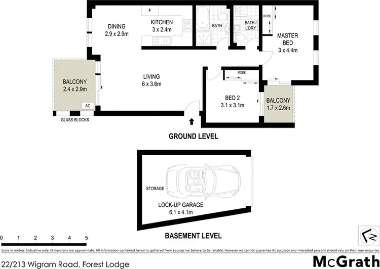 Floorplan of Homely apartment listing, 22/213 Wigram Road, Forest Lodge NSW 2037