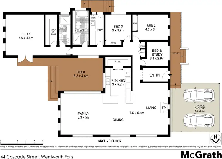 Floorplan of Homely house listing, 44 Cascade Street, Wentworth Falls NSW 2782