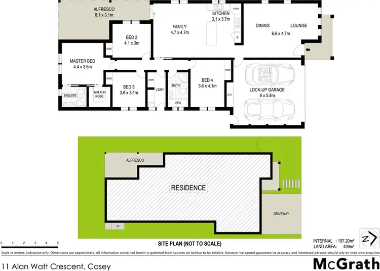 Floorplan of Homely house listing, 11 Alan Watt Crescent, Casey ACT 2913