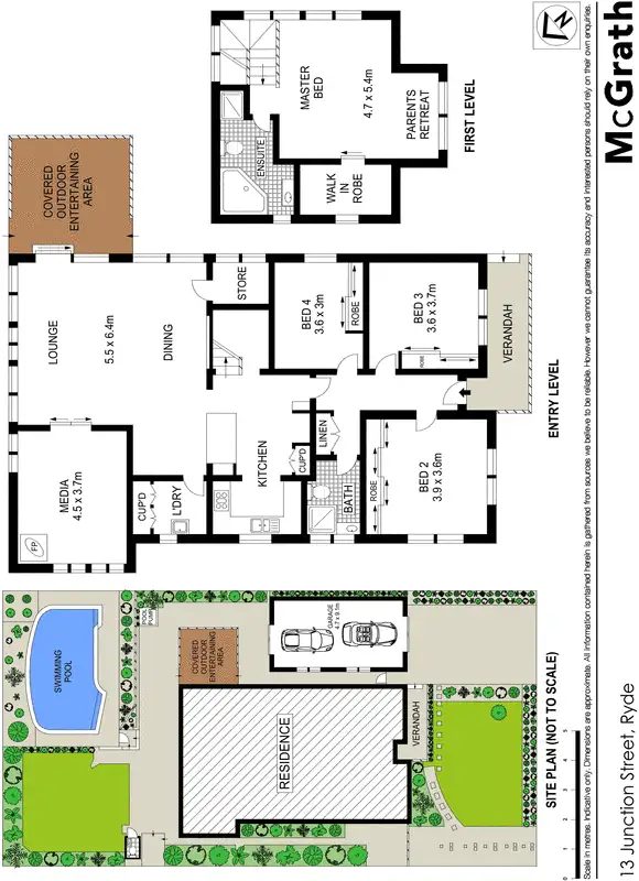 Floorplan of Homely house listing, 13 Junction Street, Ryde NSW 2112