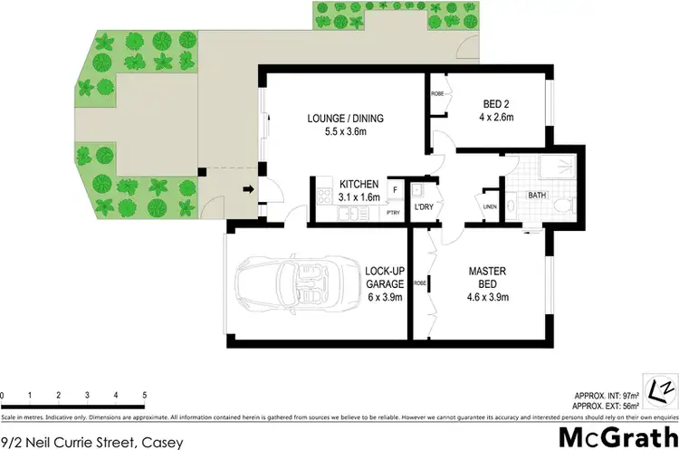 Floorplan of Homely townhouse listing, 9/2 Neil Currie Street, Casey ACT 2913